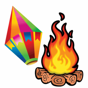 KIT BALÃO E FOGUEIRA c/02