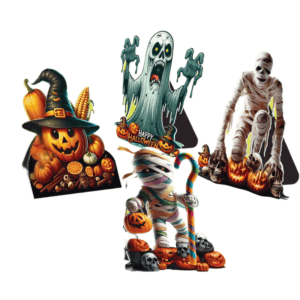 Enfeite de mesa Halloween neon