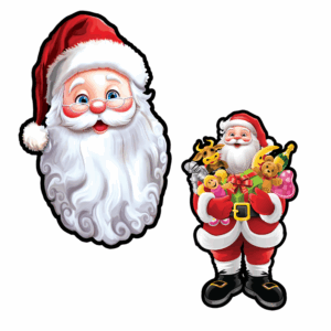 Painel Papai Noel com brinquedos