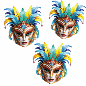 Kit arlequina azul e amarelo c/03