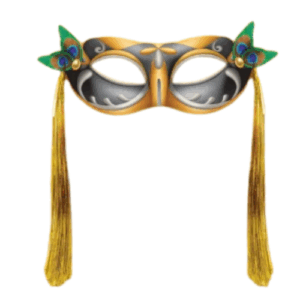 Máscara c/ chicote colorida c/01