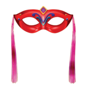 Máscara c/ chicote vermelha c/01